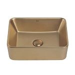 Раковина накладная ABBER Rechteck AC2213MMG золото матовое-2