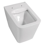 Унитаз ABBER Rechteck AC1211 приставной белый, безободковый-9