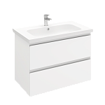 Тумба подвесная ELECTRA 80 под умыв-к Creavit Ideal 80, белый глянец, LE-WCAB-80-101-2