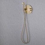 Смеситель ABBER Emotion AF8826G с гигиеническим душем, золото матовое-3