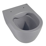 Унитаз ABBER Bequem AC1104MG подвесной серый матовый, безободковый-8