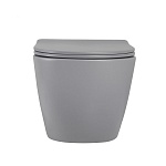 Унитаз ABBER Bequem AC1101MG подвесной серый матовый, безободковый-4