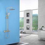 Душевая стойка ABBER Emotion AF8816G с изливом, золото матовое-2