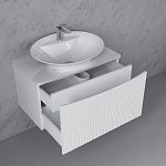 Тумба LAPARET Bianca подвесная (подсветка) 80 см белая-2