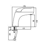 Смеситель для раковины LAPARET LISERA N2017102LPT-7