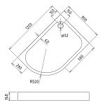Душевой поддон Gemy ST18 R-2