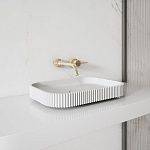 Раковина накладная ABBER Stein AS2602 белая матовая-3