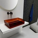 Раковина накладная прозрачная ABBER Kristall AT2803Opal-2