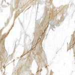 Calacatta Fairy Gold Керамогранит бежевый 60х60 Полированный-7