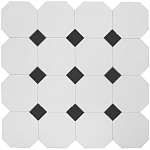 Фальш-октагон плитка-модуль под вставки 4.7*4.7 белый (001) 60*60, Keramark