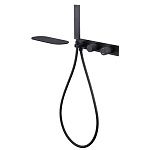 Смеситель ABBER Rund AF8731B для ванны скрытого монтажа, черный матовый-2