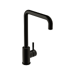 Смеситель для кухни COMO с п-образным изливом черный-2