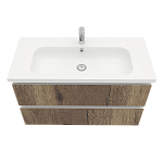 Тумба подвесная ELECTRA 100 под умыв-к Creavit Ideal 100, дуб Рока, LE-WCAB-100-222-2