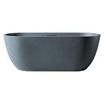 Ванна из искусственного камня ABBER Frankfurt AM9941G серая матовая-5