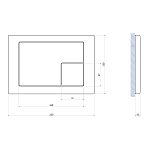 Кнопка CORNER пластик черный матовый-3