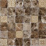 Мозаика из натурального камня Caramelle Mosaic Art Stone Art Emperador Dark MAT 48x48x8