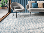 Гранит керамический 36158 SIROCCO BLUE ORNATE 22,3х22,3х0,9 см-2