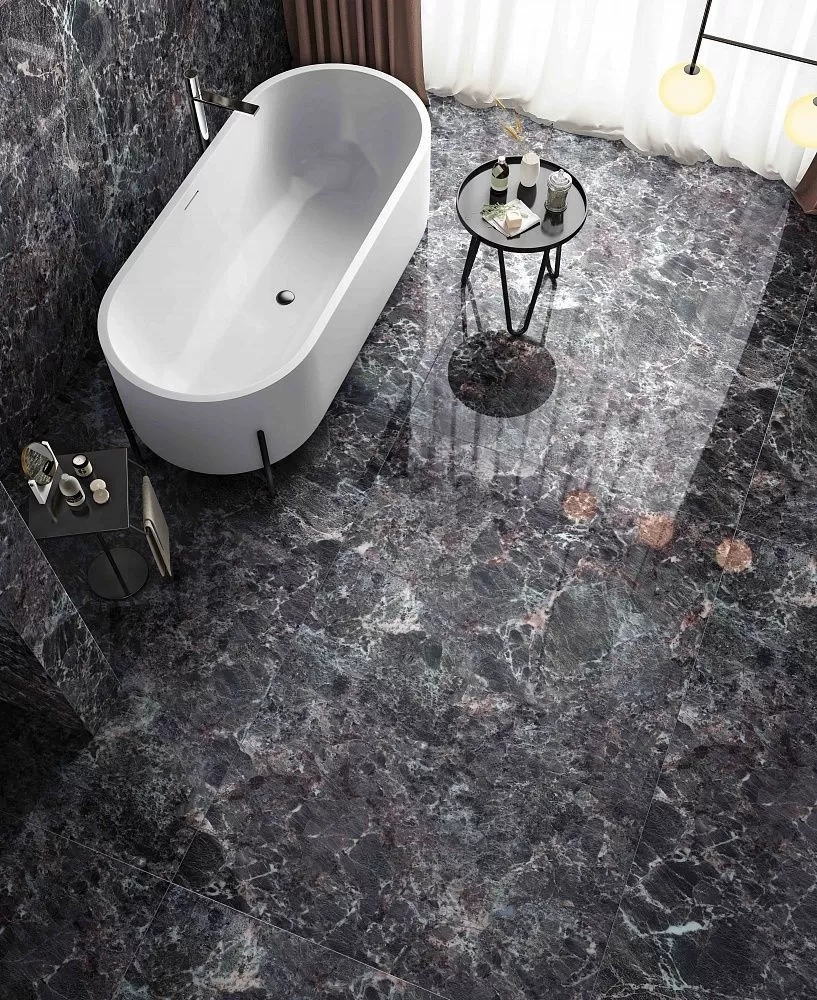 Керамогранит Creto Amazonite Pebble 80х160 под серый амазонит