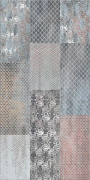505771101 Pandora (Пандора) Grafite Ornament серый плитка д/стен 31,5х63, Azori