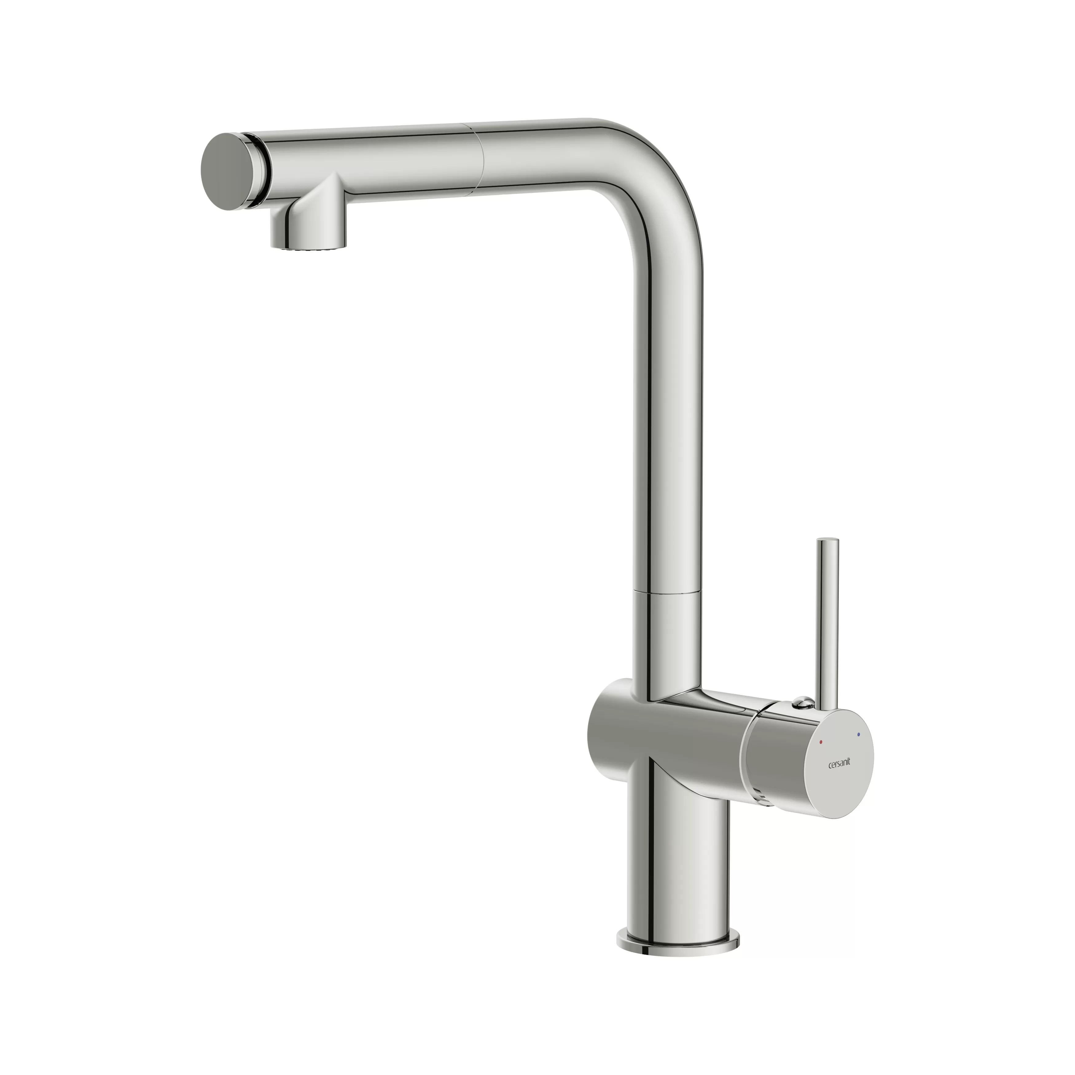 Смеситель для кухни FLAVIS с выдвижным изливом два режима хром