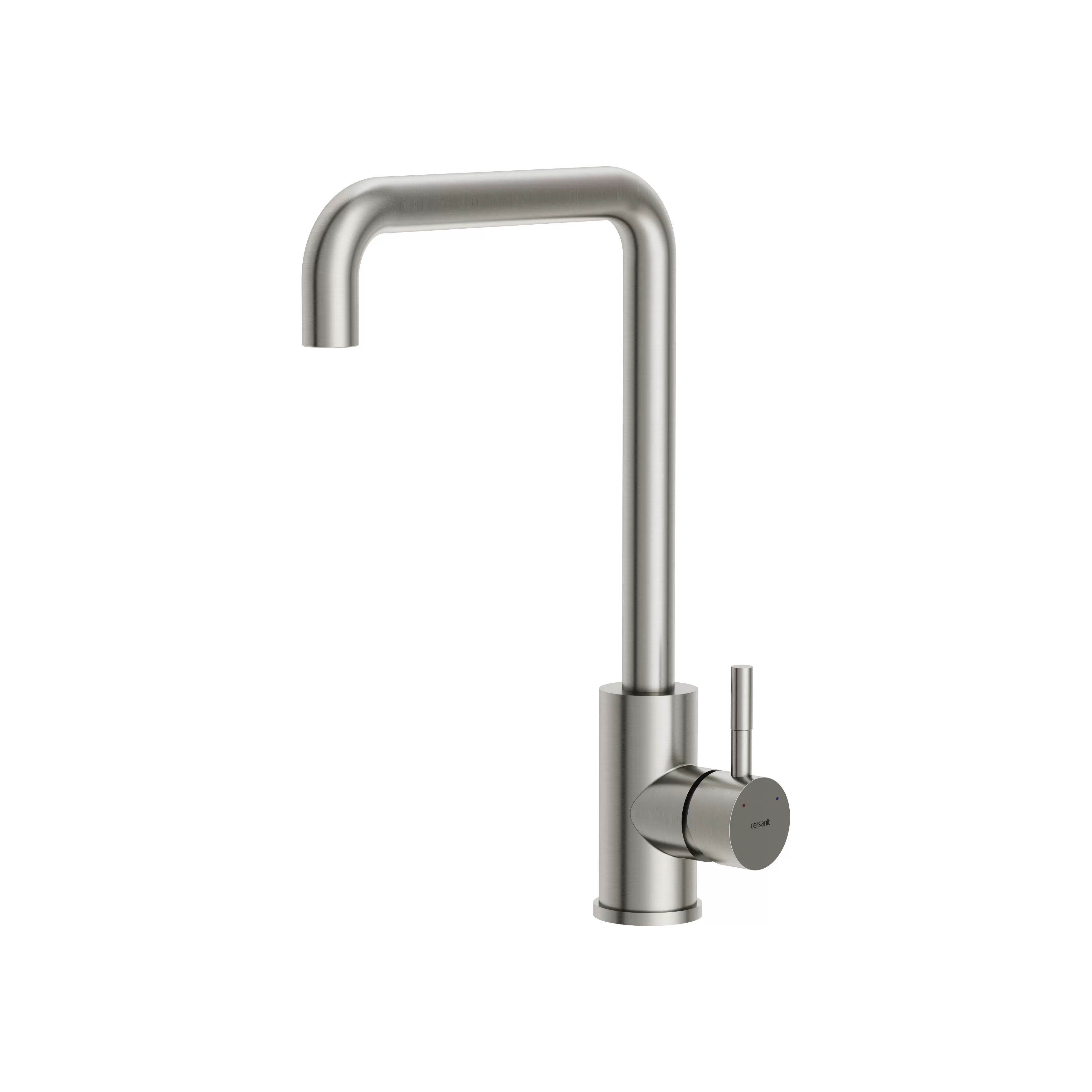 Смеситель для кухни COMO с п-образным изливом сатин