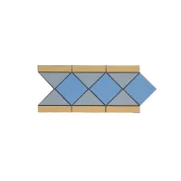 Павловск бордюр синий (012/008/015) 30.9*15.8, Keramark