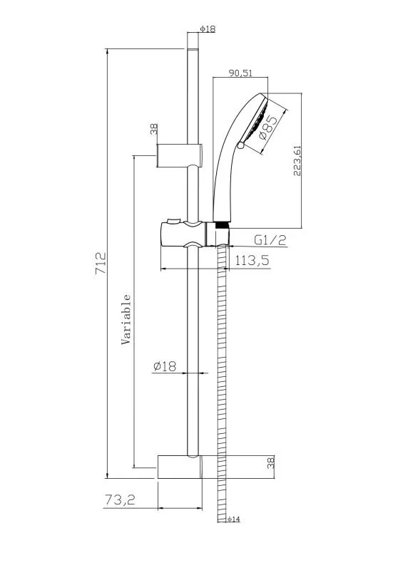 Душевой гарнитур VIBE