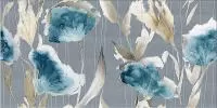 586562001 Aura (Аура) Atlantic Floris голубой декор 31,5х63, Azori