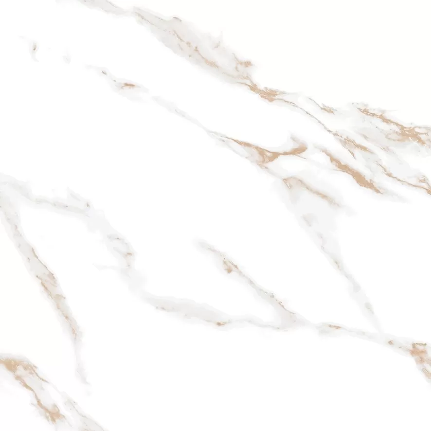 Calacatta Sharp Gold Керамогранит белый 60х60 Полированный
