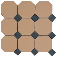 Петергоф Октагон 9.6*9.6 светло-кирпичный (032/013) 29.2*29.2, Keramark