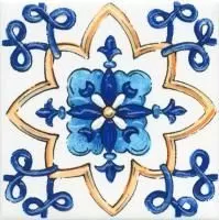 STG\A486\1146H Капри майолика декор 9,8*9,8, Керама Марацци