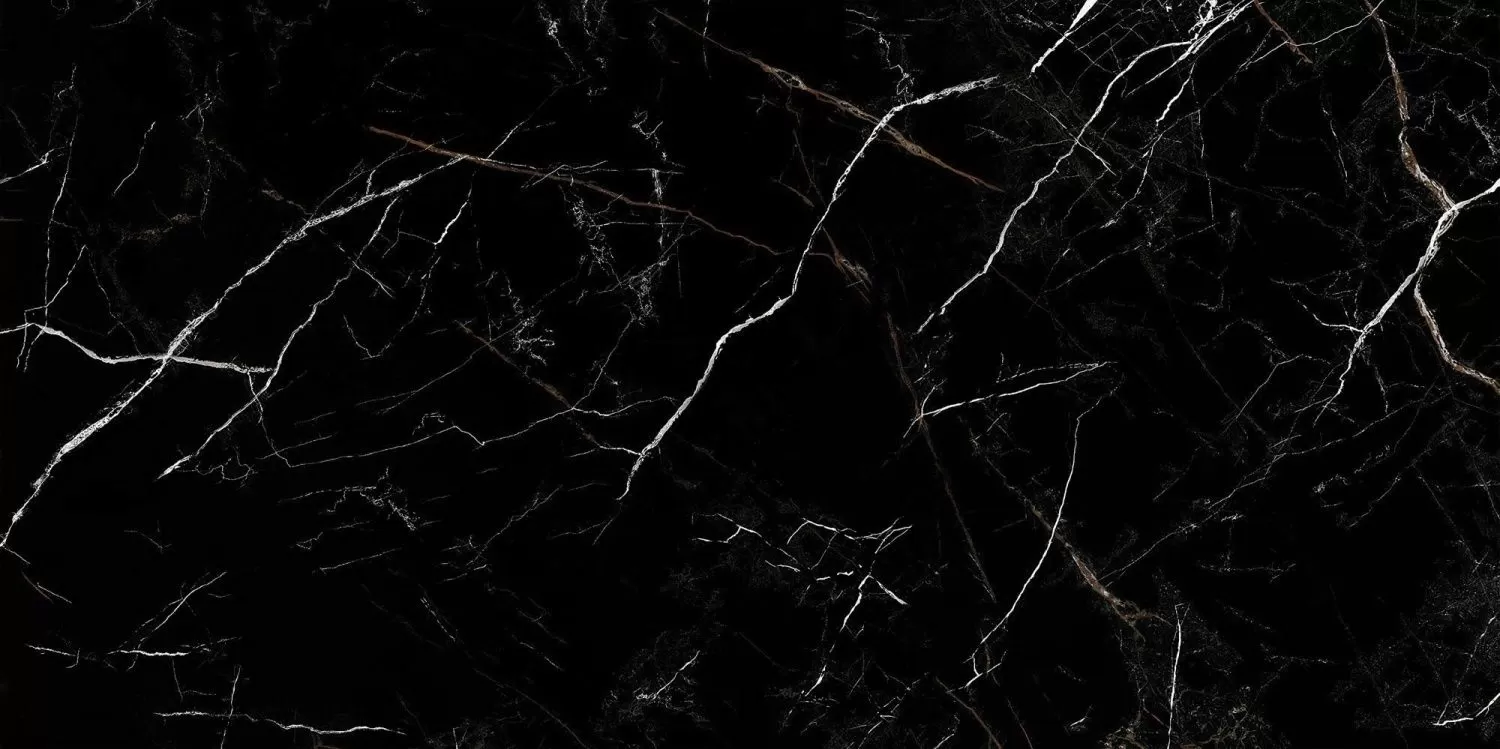 Керамогранит Cersanit Nero полированный HG черный ректификат  60x120 A17442