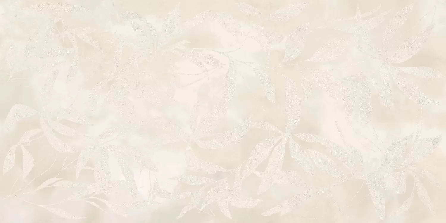 VitrA ArtWall Керамогранит Цветы Слоновая Кость 60x120 натуральный