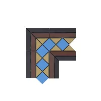 Пушкин угловой элемент горчичный (015/006/012/013) 20.8*20.8*16, Keramark