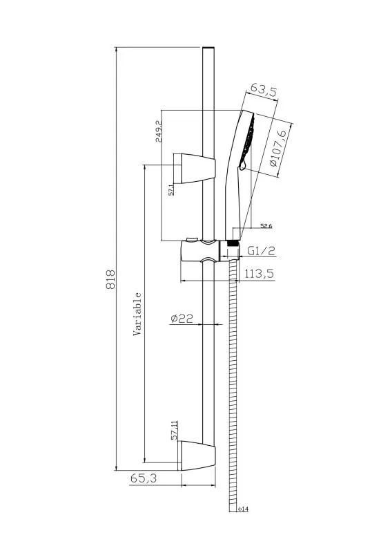 Душевой гарнитур NENO