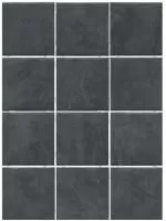 1301 Дегре чёрный полотно 30*40 из 12 частей 9.9*9.9, Керама Марацци