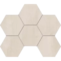 Мозаика Soft Wood SF 01 25x28.5x1 неполированная Белый (Estima)