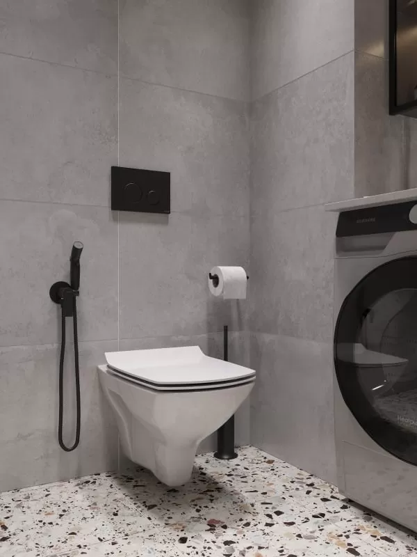 Смеситель с гигиеническим душем BRASKO BLACK