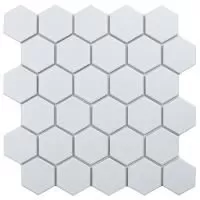 Мозаика Hexagon small White Glossy 51x59 Starmosaic