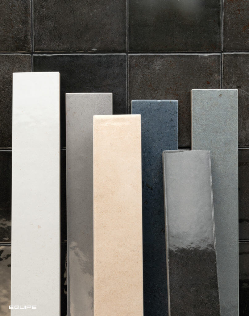 Equipe Verticale Настенная керамическая плитка CLEAN 5x40 глазурованный глянцевый